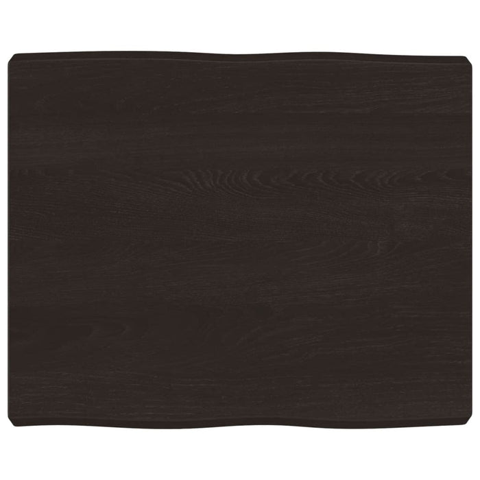 Blat masă, 60x50x(2-6) cm, maro, lemn tratat contur organic WALTI