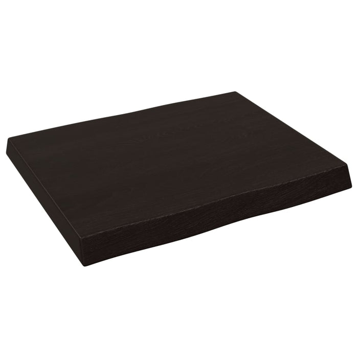 Blat masă, 60x50x(2-6) cm, maro, lemn tratat contur organic WALTI