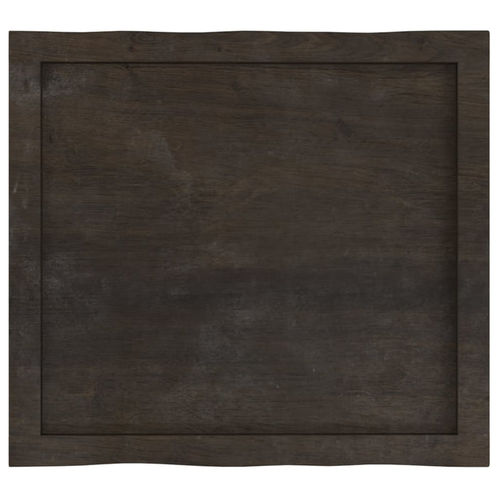 Blat masă, 60x50x(2-6) cm, maro, lemn tratat contur organic WALTI