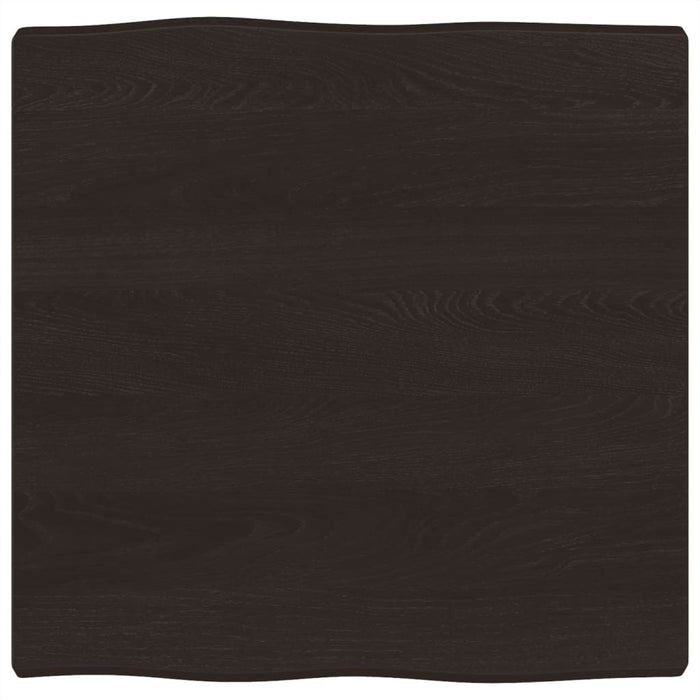 Blat masă, 60x60x(2-4) cm, maro, lemn tratat contur organic WALTI