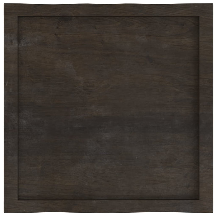 Blat masă, 60x60x(2-4) cm, maro, lemn tratat contur organic WALTI