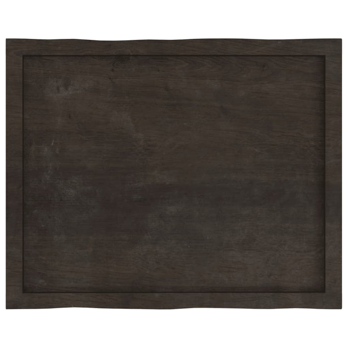 Blat masă, 80x60x(2-4) cm, maro, lemn tratat contur organic - WALTI WALTI