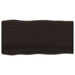 Blat masă, 100x50x2 cm, gri, lemn stejar tratat contur organic - WALTI WALTI