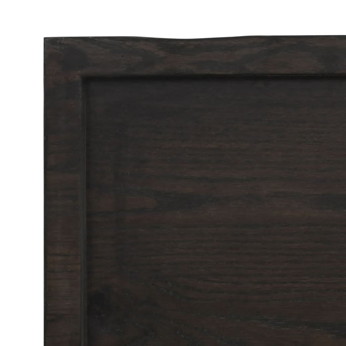 Blat masă, 120x60x4 cm, gri, lemn stejar tratat contur organic - WALTI WALTI