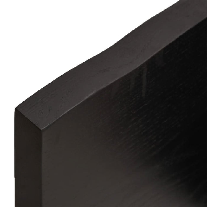 Blat masă, 120x60x4 cm, gri, lemn stejar tratat contur organic - WALTI WALTI