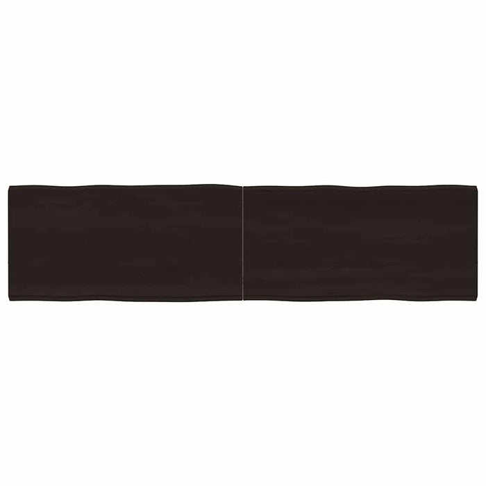 Blat masă, 160x40x(2-4) cm, maro, lemn tratat contur organic WALTI