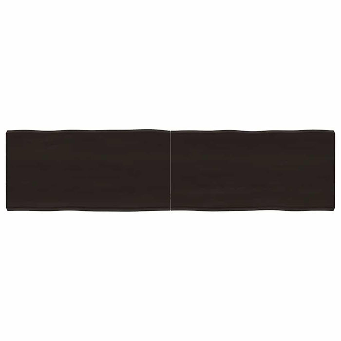 Blat masă, 160x40x(2-6) cm, maro, lemn tratat contur organic WALTI