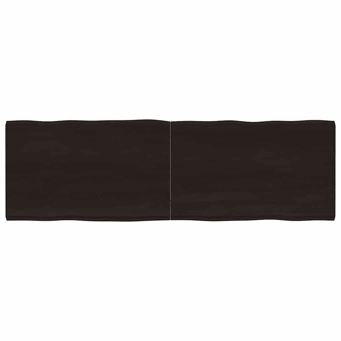 Blat masă, 160x50x4 cm, gri, lemn stejar tratat contur organic - WALTI WALTI