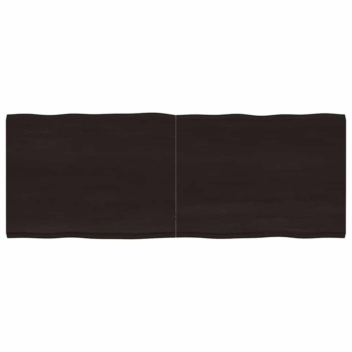 Blat masă, 160x60x4 cm, gri, lemn stejar tratat contur organic - WALTI WALTI