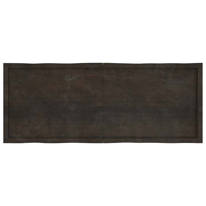 Blat masă, 160x60x4 cm, gri, lemn stejar tratat contur organic - WALTI WALTI