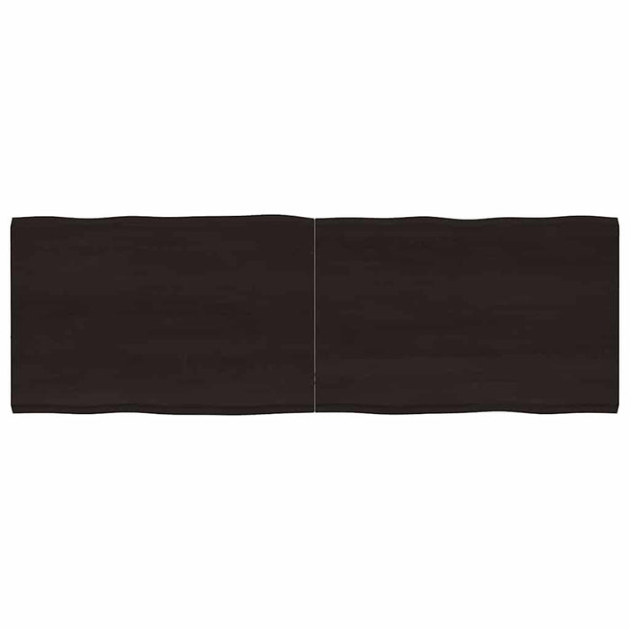 Blat masă, 180x60x4 cm, gri, lemn stejar tratat contur organic - WALTI WALTI