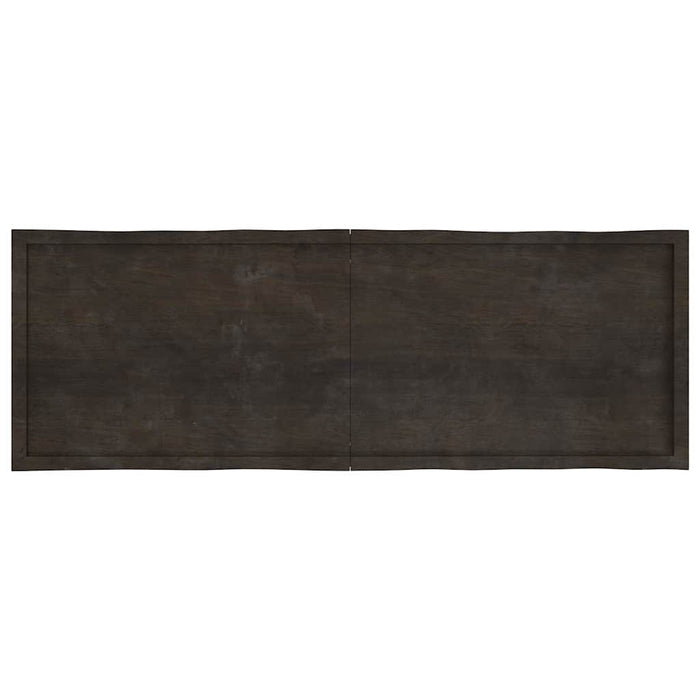 Blat masă, 180x60x4 cm, gri, lemn stejar tratat contur organic - WALTI WALTI