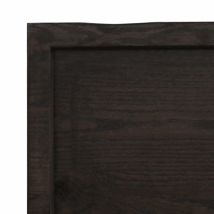 Blat masă, 200x40x4 cm, gri, lemn stejar tratat contur organic - WALTI WALTI