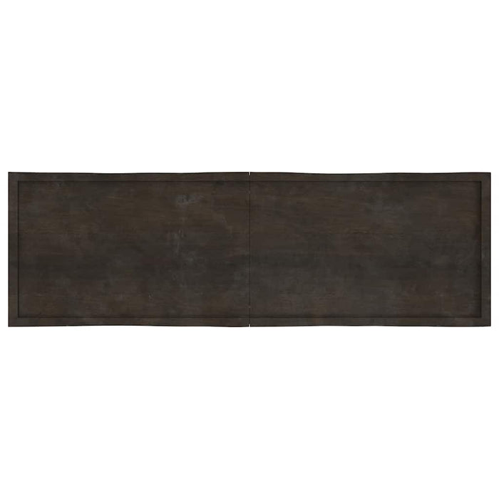 Blat masă, 200x60x4 cm, gri, lemn stejar tratat contur organic - WALTI WALTI