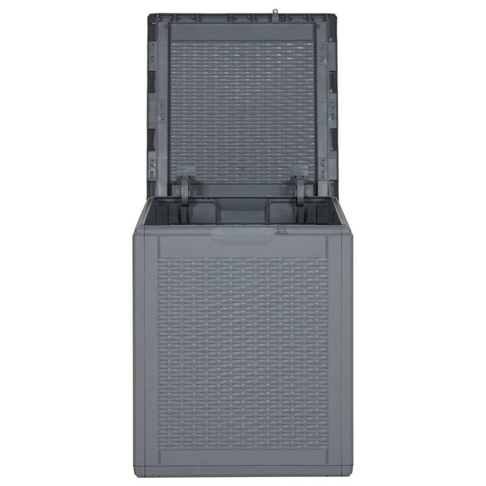 Cutie de depozitare pentru grădină, gri, 90 L, PP ratan - WALTI WALTI