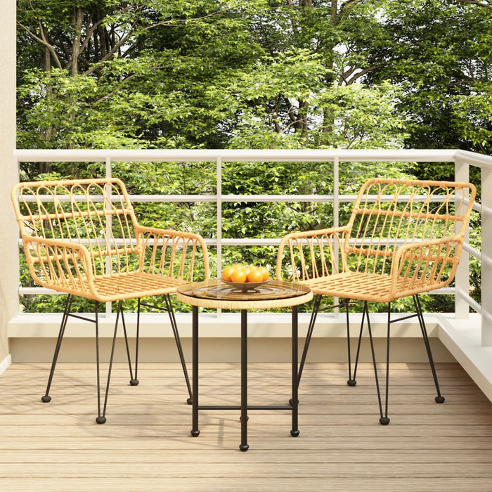 Set mobilier de grădină, 3 piese, poliratan - WALTI WALTI