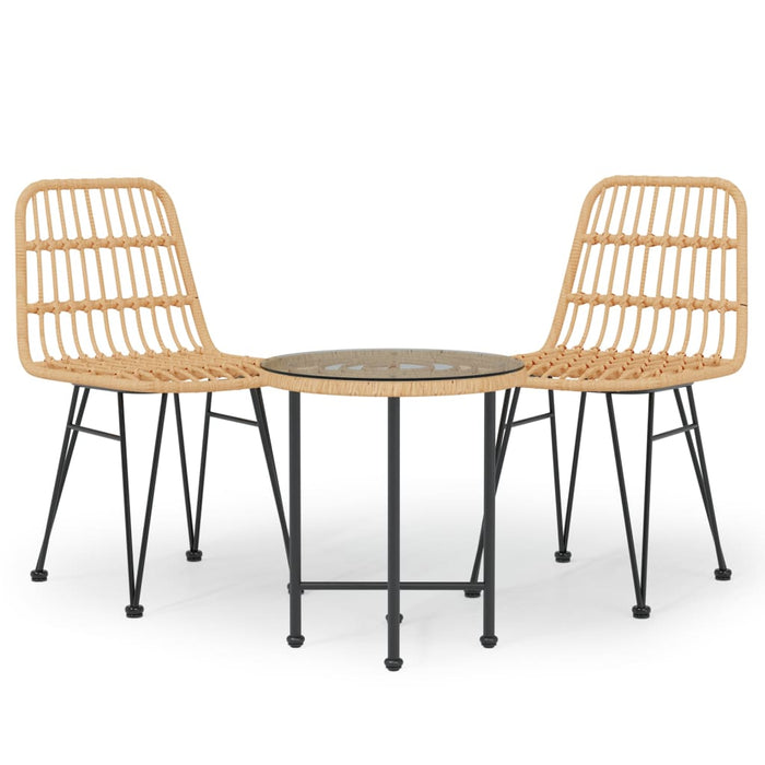 Set mobilier de grădină, 3 piese, poliratan - WALTI WALTI