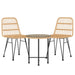 Set mobilier de grădină, 3 piese, poliratan - WALTI WALTI