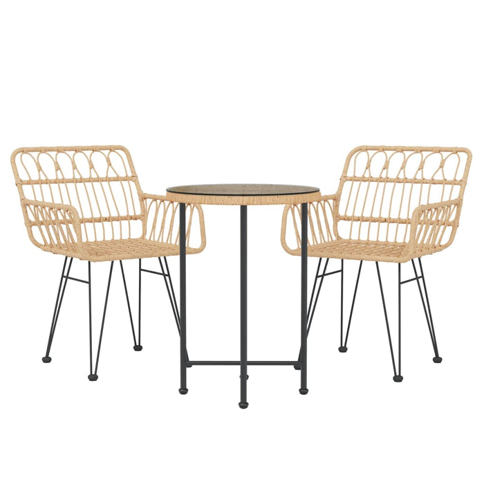 Set mobilier de grădină, 3 piese, poliratan - WALTI WALTI