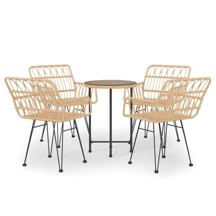 Set mobilier de grădină, 5 piese, poliratan - WALTI WALTI