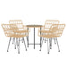 Set mobilier de grădină, 5 piese, poliratan - WALTI WALTI