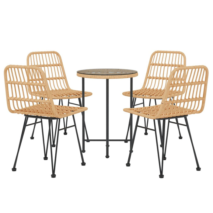 Set mobilier de grădină, 5 piese, poliratan - WALTI WALTI
