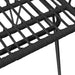 Set mobilier de grădină, 5 piese, negru, poliratan - WALTI WALTI