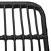 Set mobilier de grădină, 5 piese, negru, poliratan - WALTI WALTI
