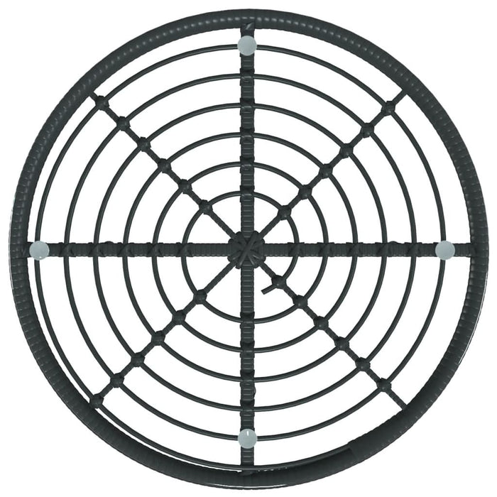 Set mobilier de grădină, 5 piese, negru, poliratan - WALTI WALTI