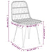 Set mobilier de grădină, 5 piese, negru, poliratan - WALTI WALTI
