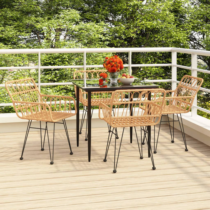 Set mobilier de grădină, 5 piese, poliratan - WALTI WALTI
