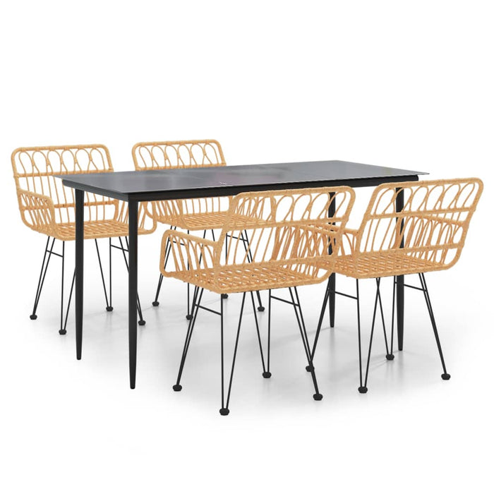 Set mobilier de grădină, 5 piese, poliratan - WALTI WALTI