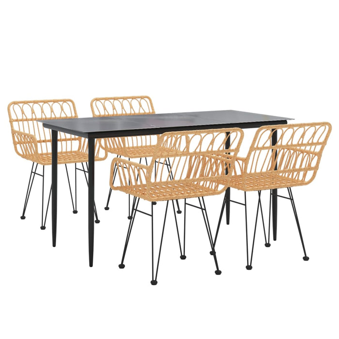 Set mobilier de grădină, 5 piese, poliratan - WALTI WALTI