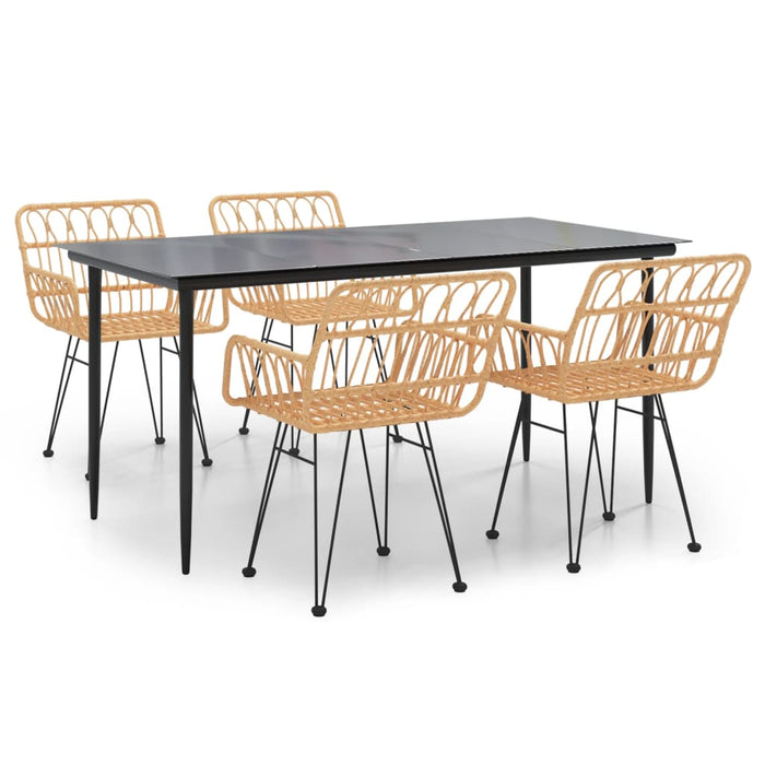 Set mobilier de grădină, 5 piese, poliratan - WALTI WALTI