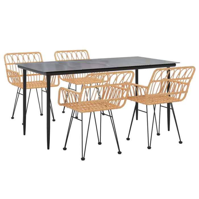 Set mobilier de grădină, 5 piese, poliratan - WALTI WALTI