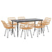 Set mobilier de grădină, 7 piese, poliratan - WALTI WALTI