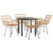 Set mobilier de grădină, 5 piese, poliratan - WALTI WALTI