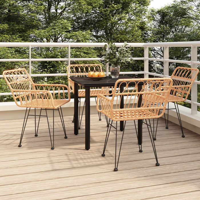 Set mobilier de grădină, 5 piese, poliratan - WALTI WALTI