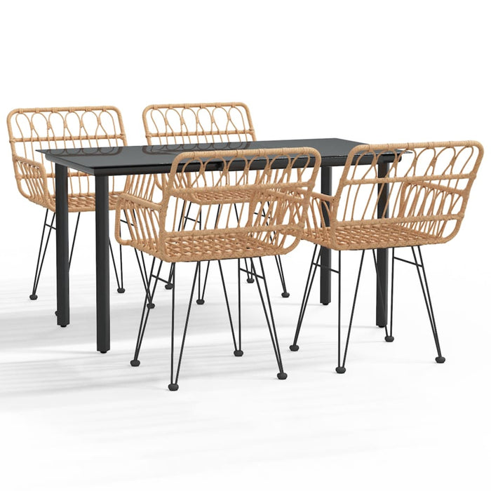 Set mobilier de grădină, 5 piese, poliratan - WALTI WALTI