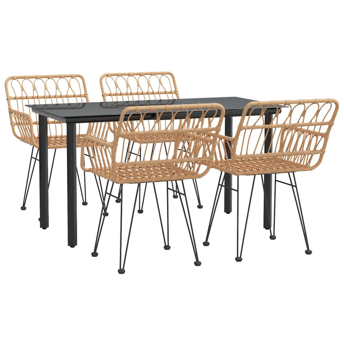 Set mobilier de grădină, 5 piese, poliratan - WALTI WALTI