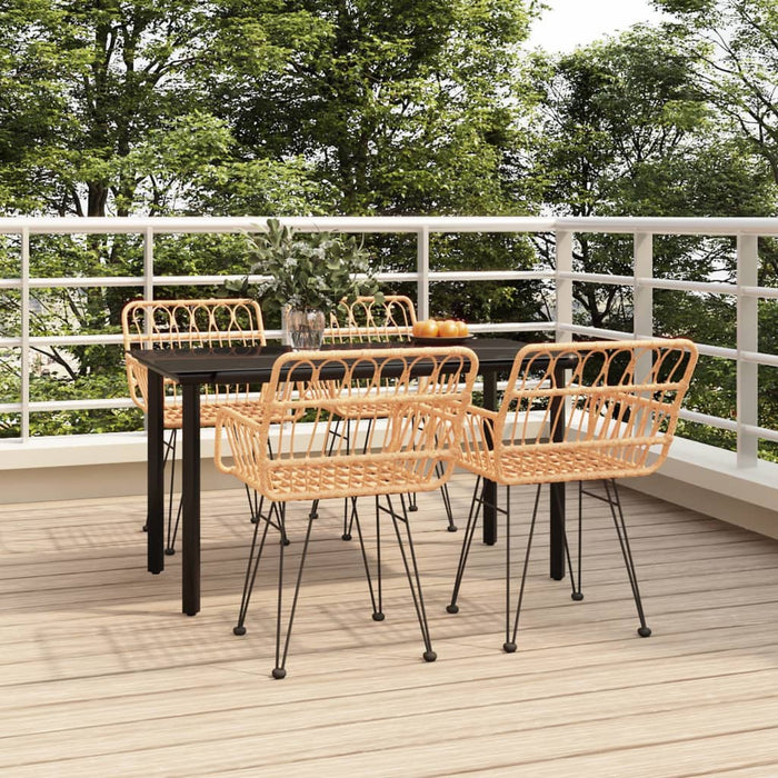 Set mobilier de grădină, 5 piese, poliratan - WALTI WALTI