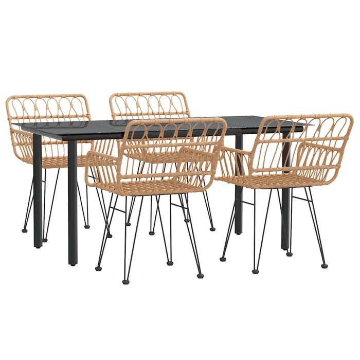 Set mobilier de grădină, 5 piese, poliratan - WALTI WALTI