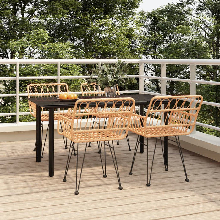 Set mobilier de grădină, 5 piese, poliratan - WALTI WALTI