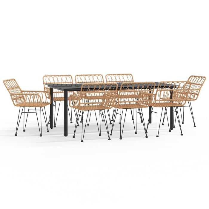 Set mobilier de grădină, 9 piese, poliratan - WALTI WALTI