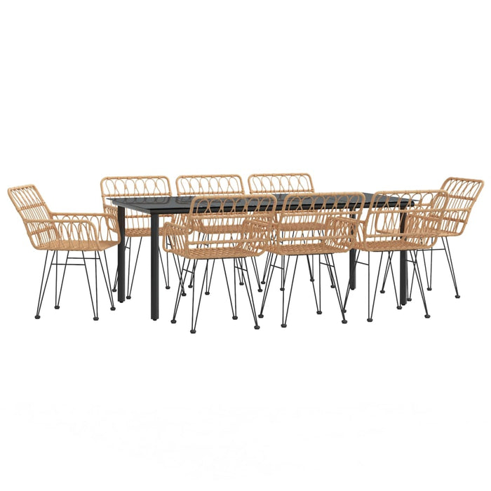 Set mobilier de grădină, 9 piese, poliratan - WALTI WALTI