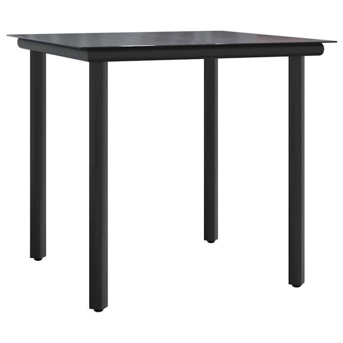 Set mobilier de grădină, 5 piese, negru, poliratan - WALTI WALTI