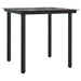 Set mobilier de grădină, 5 piese, negru, poliratan - WALTI WALTI