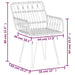 Set mobilier de grădină, 5 piese, negru, poliratan - WALTI WALTI