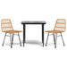Set mobilier de grădină, 3 piese, poliratan - WALTI WALTI