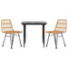 Set mobilier de grădină, 3 piese, poliratan - WALTI WALTI